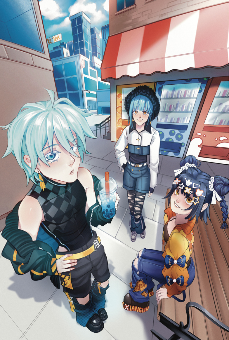 2025 | Liyue Trio Piece done for collaborative hoyoverse-themed zine, Dulcet